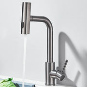 Pull Out Kitchen Faucet With Retractable 3-way Sprayer Single Handle Water Crane Tap for kitchen