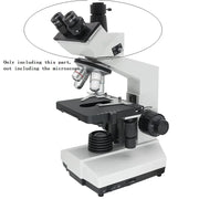 Metal Biological Microscope Head w/ WF10X WF16X Eyepiece Trinocular Microscope Head for Biological Microscope