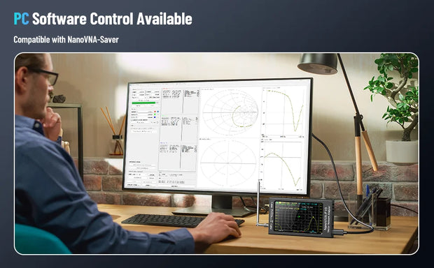 NanoVNA-F V3 Vector Network Analyzer 1MHz-6GHz 4.3 Inch HF VHF UHF VNA Antenna Analyzer Measuring S-Parameter Voltage SWR,Phase