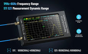 NanoVNA-F V3 Vector Network Analyzer 1MHz-6GHz 4.3 Inch HF VHF UHF VNA Antenna Analyzer Measuring S-Parameter Voltage SWR,Phase