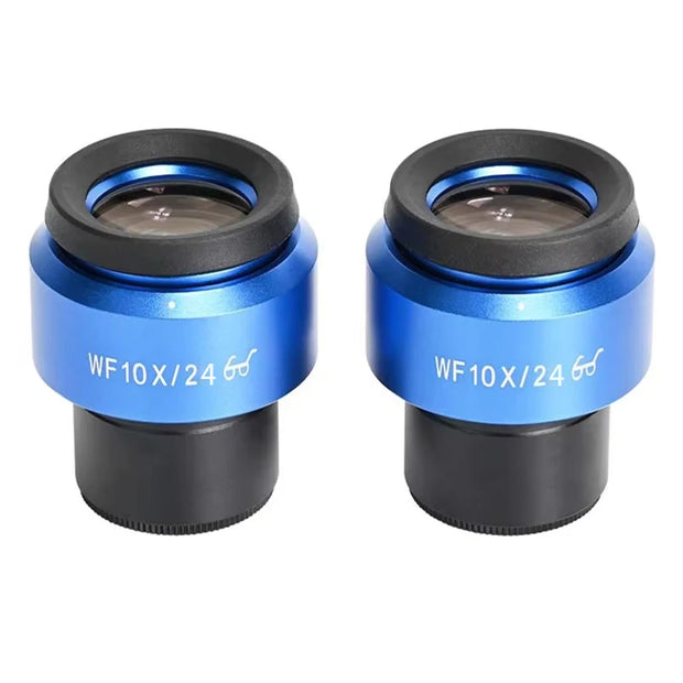 2pcs WF10X 15X WF20X/12MM Adjustable Widefield Eyepiece Ocular Eyepoint Lens 30mm Interface Binocular Stereo Microscope Eyepiece