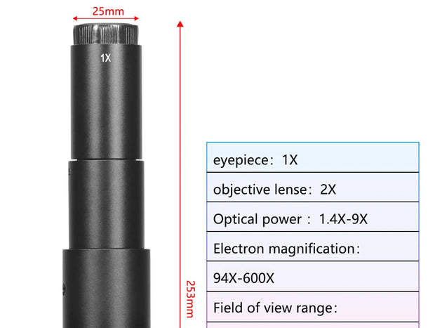 Adjustable 100X 150X 300X 600X zoom C Mount optical lens 0.7X~ 4.5x magnification 10A microscope lens