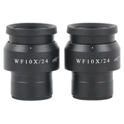 2pcs WF10X 15X WF20X/12MM Adjustable Widefield Eyepiece Ocular Eyepoint Lens 30mm Interface Binocular Stereo Microscope Eyepiece