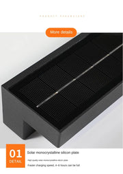 Solar LED Wall Light IP65 Waterproof Outdoor Wall Lamp Garden Balcony Decor Villa Door Number  Wall Sconce Indoor Lighting