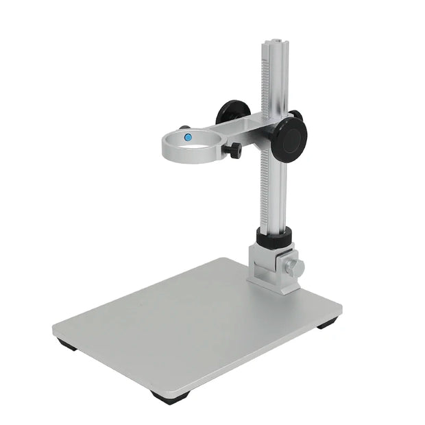 Metal Holder for Microscope Universal Adjustable Stand Bracket with LED Light Aluminium Alloy Raising Lowering Stage