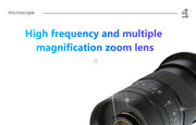 Adjustable 100X 150X 300X 600X zoom C Mount optical lens 0.7X~ 4.5x magnification 10A microscope lens