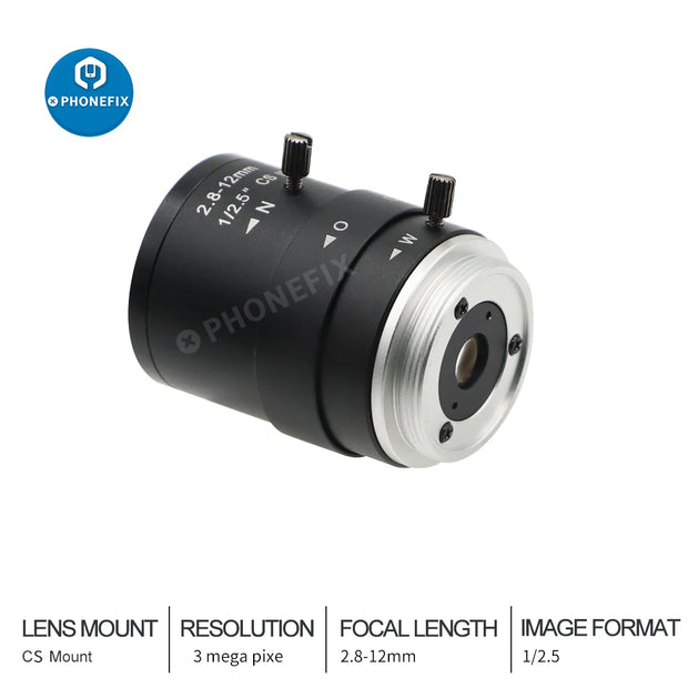 5-50mm HD CCTV LENS Security Camera Lens 3MP Aperture F1.4 1/2.7" Image Format CS C Mount Lens For Industrial Microscope Camera