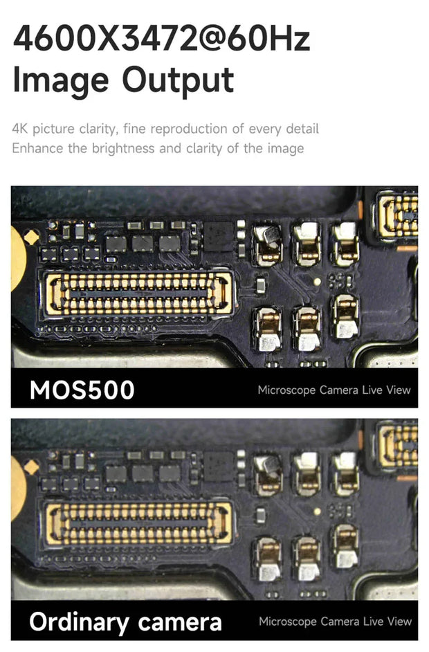 MECHANIC MOS500 MOS510 MOS 4K MOS 4K PRO Microscope Camera HD 4K Video PCB Motherboard Electronics Soldering Repair