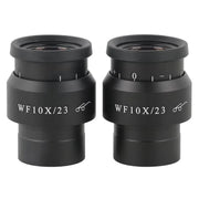 2pcs WF10X 15X WF20X/12MM Adjustable Widefield Eyepiece Ocular Eyepoint Lens 30mm Interface Binocular Stereo Microscope Eyepiece