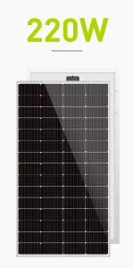 250W Solar Panel Monocrystalline for 12V 24V Norminal System with High-Efficiency Voltage  15V Cells Works Best wit