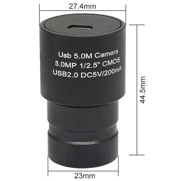 2MP/5MP CMOS USB Camera Microscope HD Electronic Eyepiece 23.2/30/30.5mm Mounting for Microscope Photograph Recording Measuring