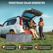 Solar-Generator-Camping-Portable-Power-Station-with-Foldable-Solar-Panel-Lithium Battery Power Bank with Outlet for Road Trip