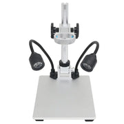 Metal Holder for Microscope Universal Adjustable Stand Bracket with LED Light Aluminium Alloy Raising Lowering Stage