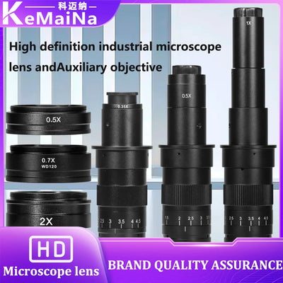 Adjustable 100X 150X 300X 600X zoom C Mount optical lens 0.7X~ 4.5x magnification 10A microscope lens