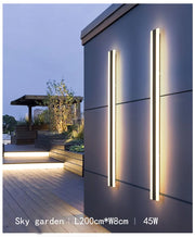 Outdoor Long Strip Rectangular Wall Light Ip65 Waterproof LED Lighting/Garden Villa Courtyard Modern Interior Decoration 85-265V