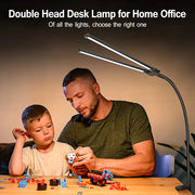 Xiaomi Mijia Double Head LED Desk Lamp Dimmable PC Monitor Light USB Table Reading Eye Protection Lights with Clamp Swing Arm