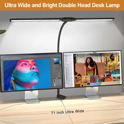 Xiaomi Mijia Double Head LED Desk Lamp Dimmable PC Monitor Light USB Table Reading Eye Protection Lights with Clamp Swing Arm