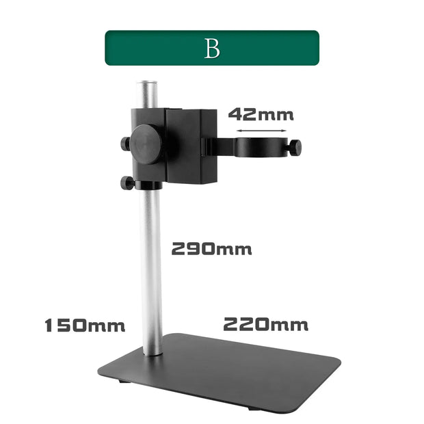 YIZHAN Microscope Focusing Bracket 29CM Aluminum Alloy Adjustable Focusing Holder Table Stand 40mm 50mm For Digital Camera Lens