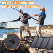 Foldable Solar Panel Charger 60W with 18V DC Output (11 Connectors) for 100W~350W Portable Power Stations , Portable Solar