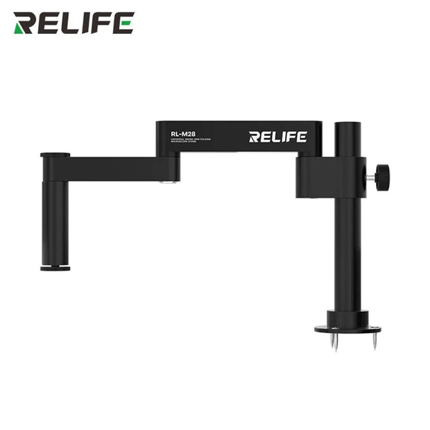 RELIFE RL-M28 Universal Microscope Swing Arm Bracket Telescopic Folding 360° Swing Height Adjustment Microscope Stand