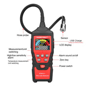 HT601 Gas Leak Detector Analyzer Methane Flammable PPM LEL Combustible Natural Tester Sound&Screen Alarm Alcohol Gas Leak Sensor