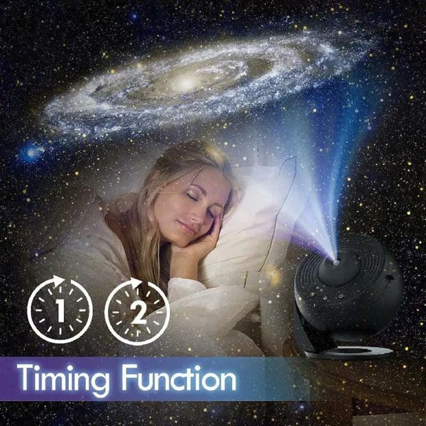 Mesmerizing Captivating Star Light Projector for Dreamy Universe - Exquisite Fascinating Rotating Astral Sky LED Night Light - B