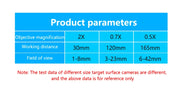 Adjustable 100X 150X 300X 600X zoom C Mount optical lens 0.7X~ 4.5x magnification 10A microscope lens