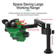 RELIFE RL-M28 Universal Microscope Swing Arm Bracket Telescopic Folding 360° Swing Height Adjustment Microscope Stand