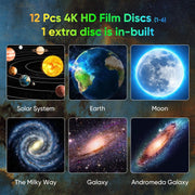 12 in 1 Cosmic Starry Sky Galaxy 4K HD Projector Night Light Decoration 360° Rotate Bedroom Romantic Lamp for Kids Adults Gift