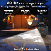 Solar-Generator-Camping-Portable-Power-Station-with-Foldable-Solar-Panel-Lithium Battery Power Bank with Outlet for Road Trip