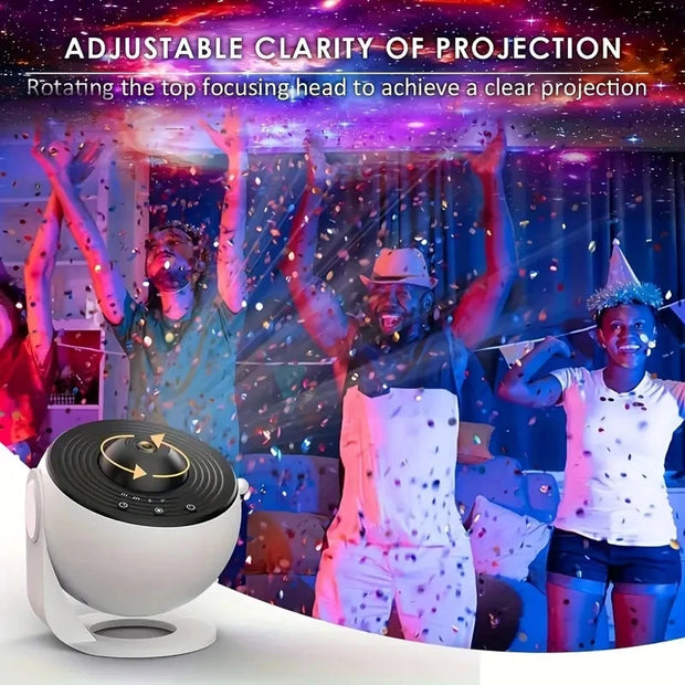 12 in 1 Cosmic Starry Sky Galaxy 4K HD Projector Night Light Decoration 360° Rotate Bedroom Romantic Lamp for Kids Adults Gift