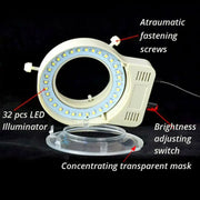 58-65mm Interface Interface Dimmable USB Microscope LED Ring Lamp Brightness Adjustable Stereo Microscope Parts Light