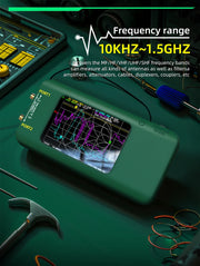 TK HOT BSIDE P5 Portable Vector Network Analyzer 3.98-inch Touch Screen  10KHz-1.5GHz MF HF VHF UHF SHF Antenna Analyzer