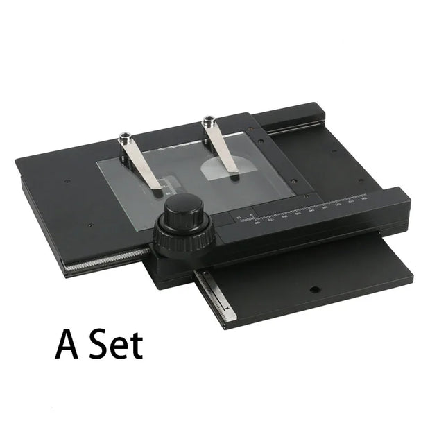 Removable X Y Axis Stage 360 Degree Rotating Moving Platform Microscope Working Objective Table Work Stand For Stereo Microscope