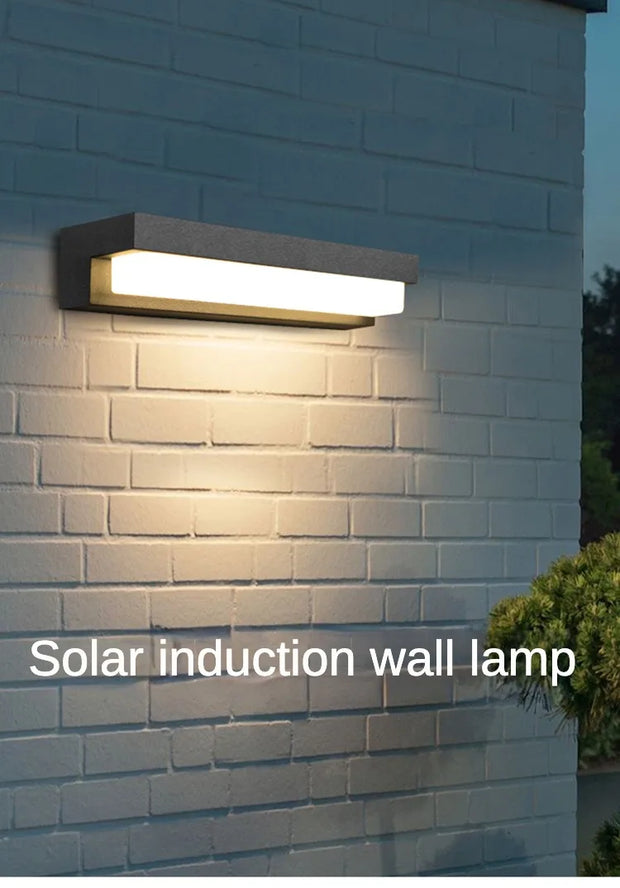 Solar LED Wall Light IP65 Waterproof Outdoor Wall Lamp Garden Balcony Decor Villa Door Number  Wall Sconce Indoor Lighting