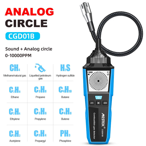 USB Charge Combustible Gas Detector CO Gas Analyzer LPG Meter Flammable Natural Gas Leak Location Determine Meter Tester